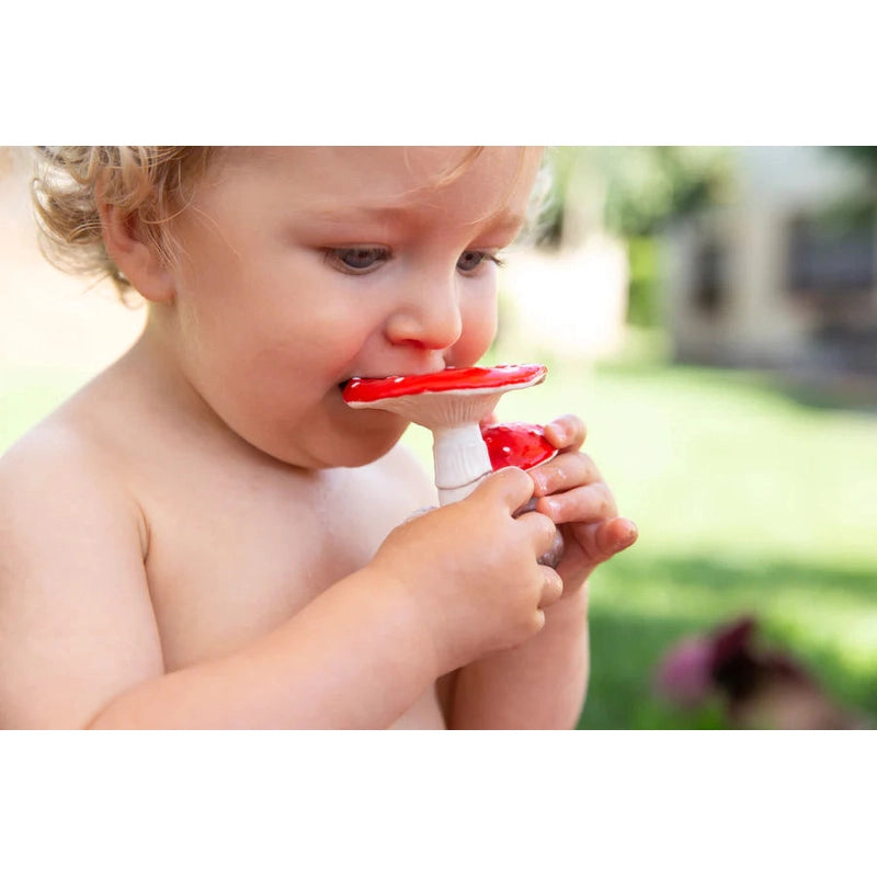 Spot The Mushroom Natural Rubber Teether