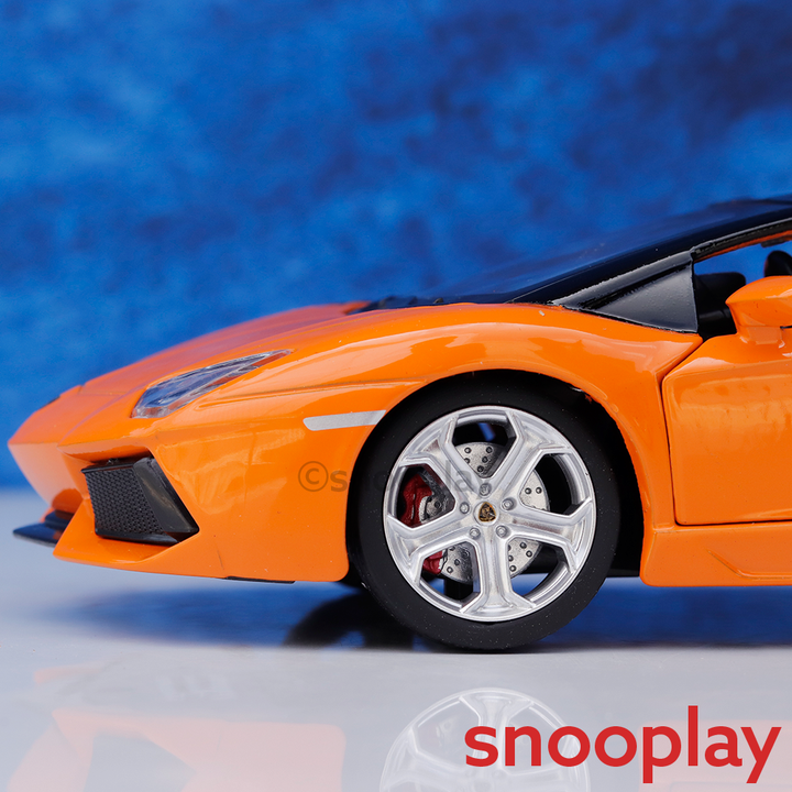 Metal Speed Zone Original Lamborghini Aventador Roaster Licensed Diecast Car with Openable Parts | 1:24 Scale (14 Years till Grown Ups)