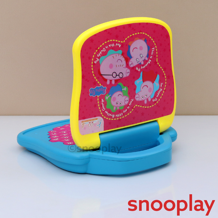 Kriiddaank Original Peppa Pig Educational Laptop Toy - LED Display, Numeric & Alphabet Learning (2-4 Years)
