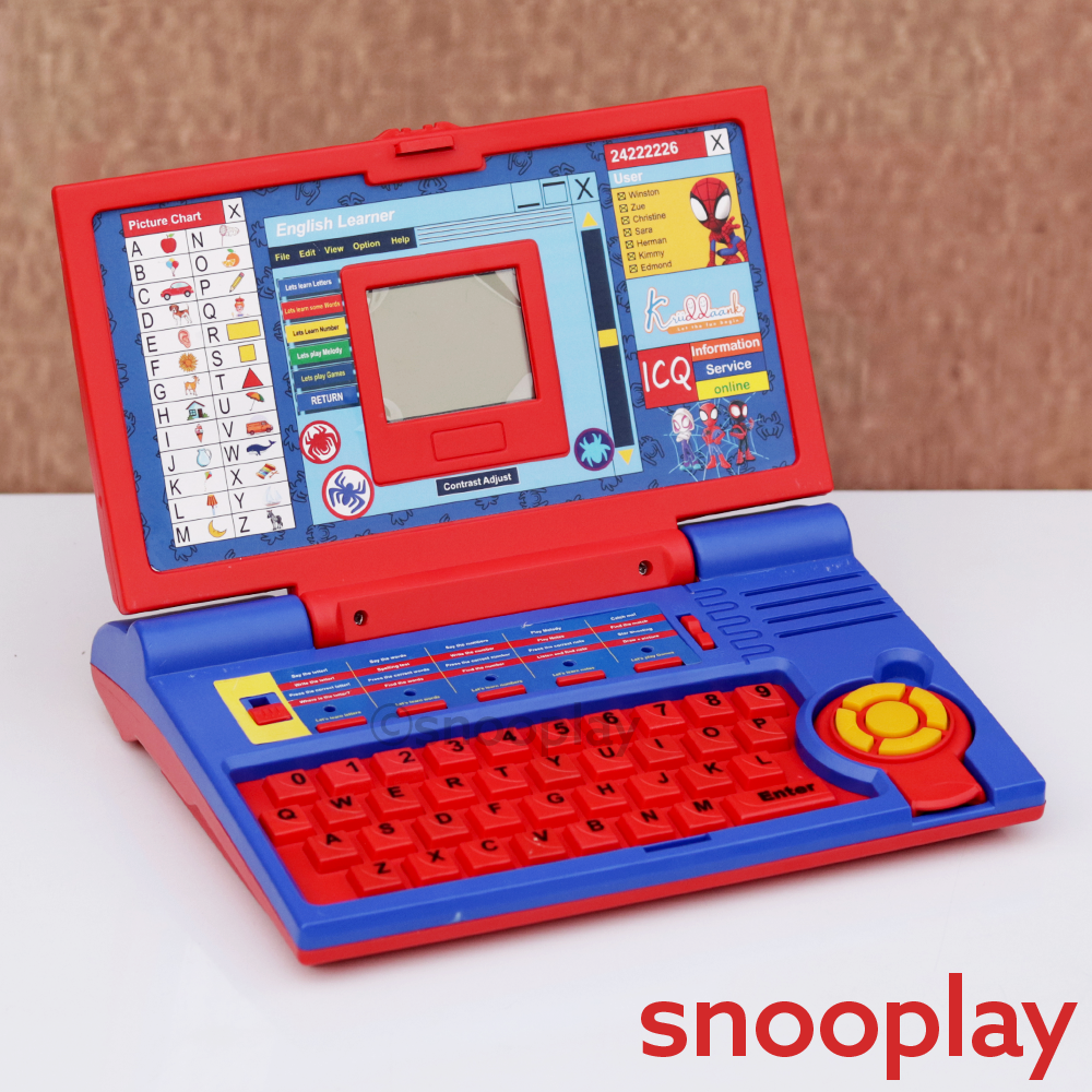 Educational Toy Laptop with Mouse 20 Learning Activities Licensed  Marvel Toy (3-6 Years)