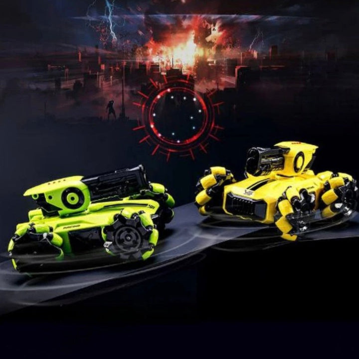 Laser Battle Tank Remote Control Car (Pack of 2)