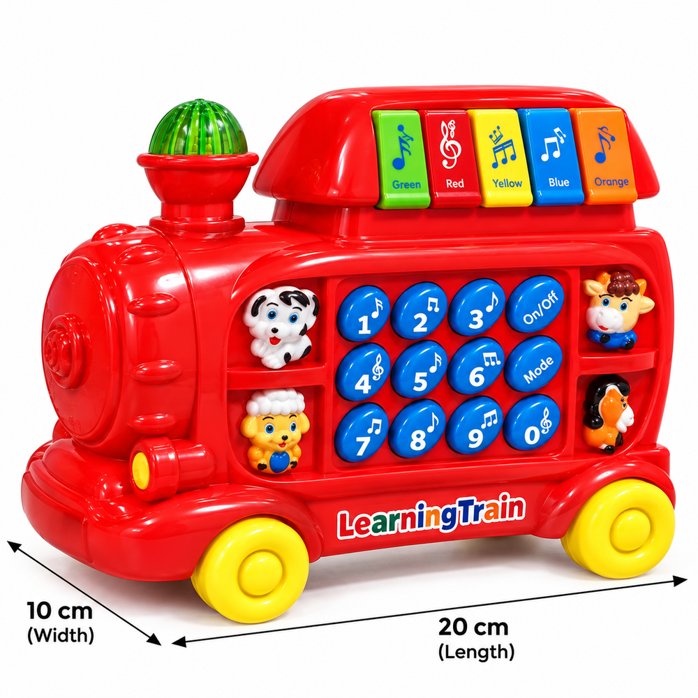 Innovador Battery-Operated Learning Train Toy for Kids | Learn Numbers, Colours, Animals & Alphabets