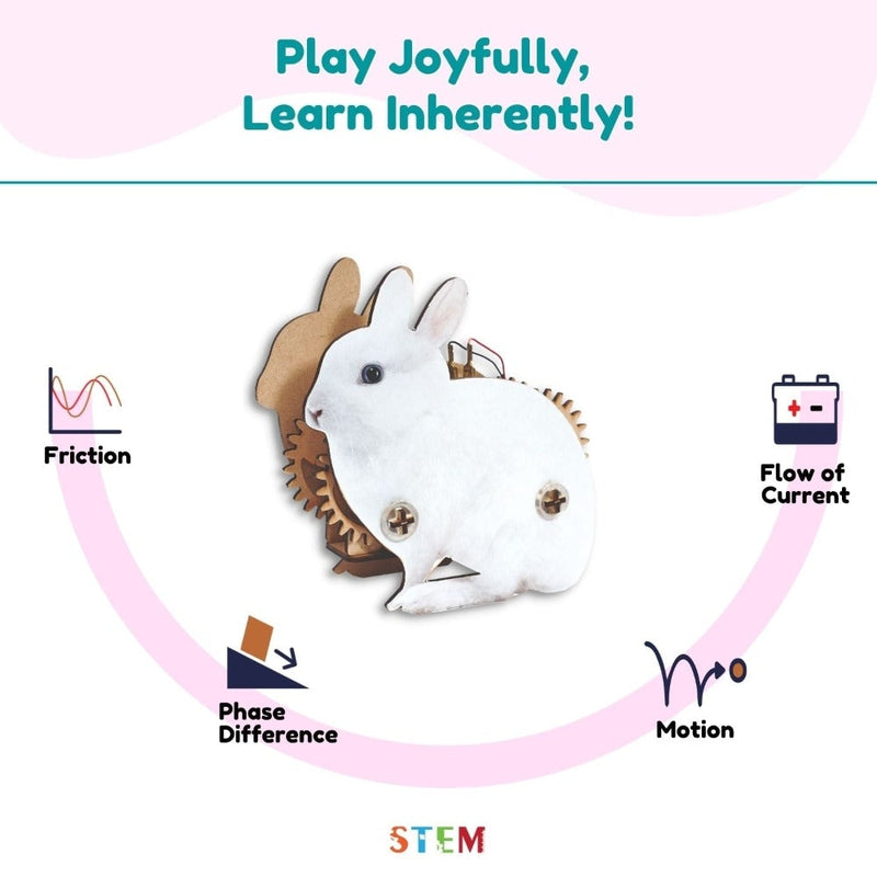 DIY Hoppity Rabbit STEM Educational Construction Set