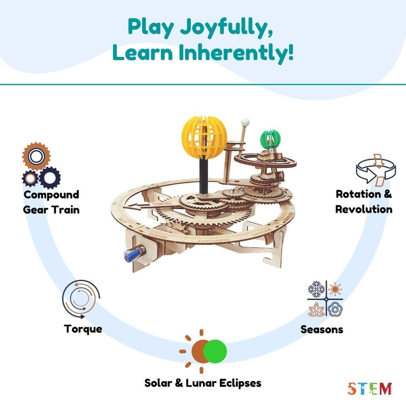 DIY STEM Educational Tellurion Orrery Construction Kit