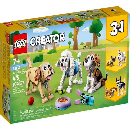 Lego Creator Adorable Dogs Building Blocks (31137) - 475 Pieces (7-12 Years)