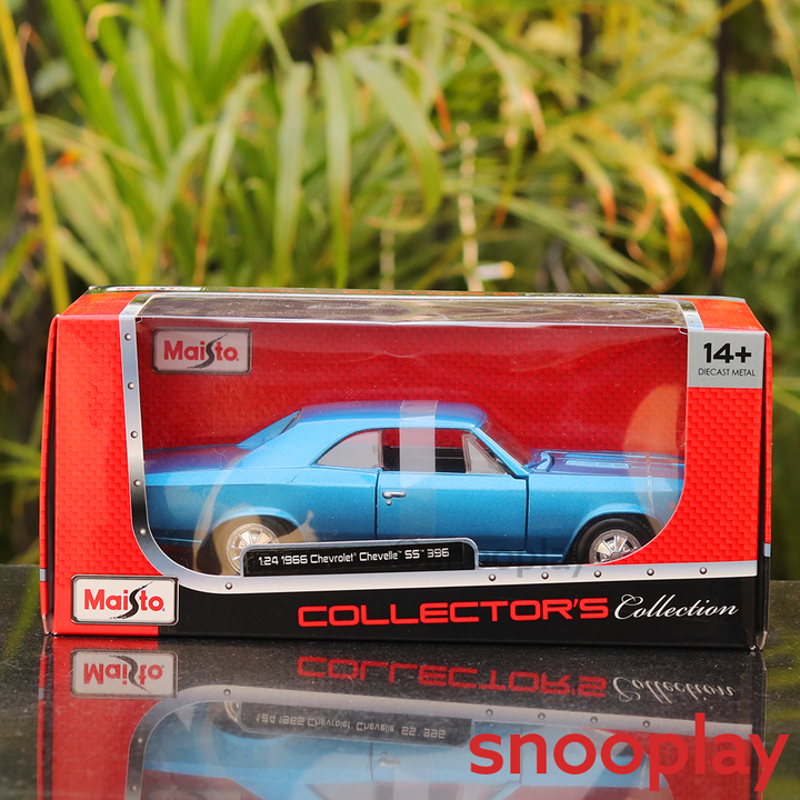 Licensed 1966 Chevrolet Chevelle SS 396 Diecast Car (1:24 Scale Model)