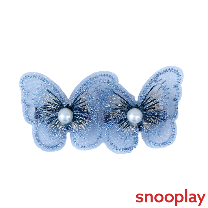 Baby Doe Net Butterfly Hair Clips | Net Fabric