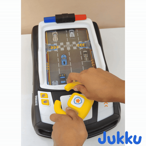 Jukku Little Driver Game with Rotating Steering Wheel | Horn, Headlight, Light & Sound (4-9 Years)