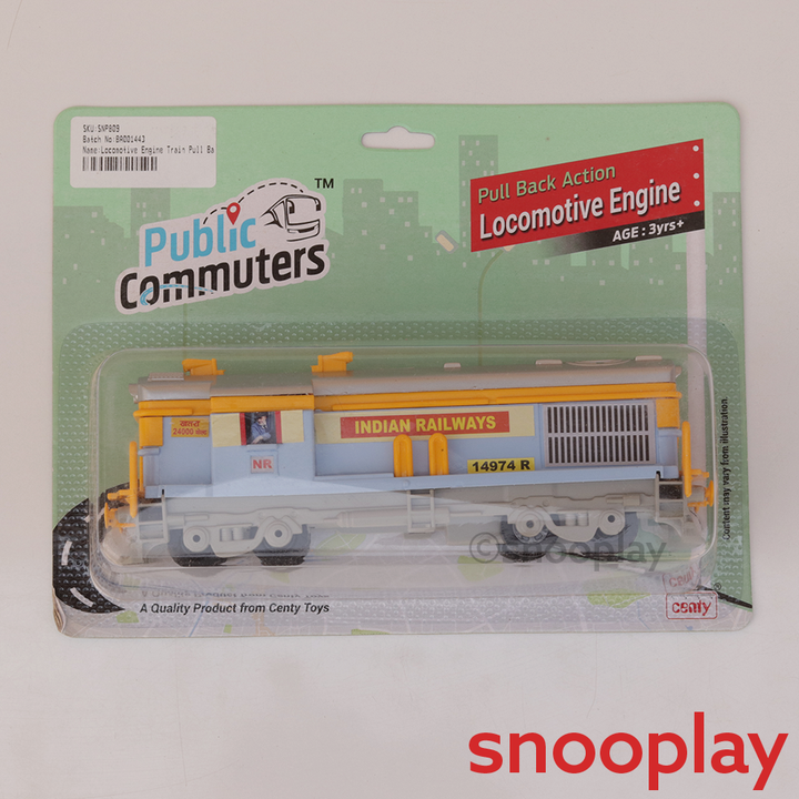 Locomotive Engine Train Pull Back Toy Car - Assorted Colours