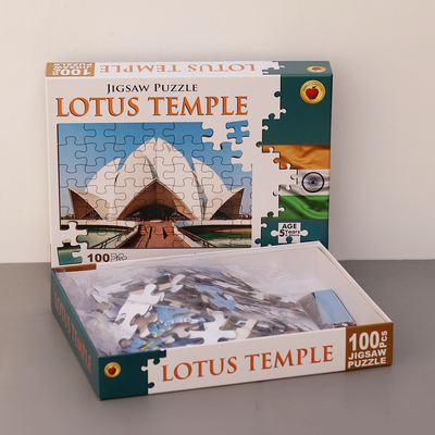 Lotus Temple Jigsaw Puzzle (100 Pcs)
