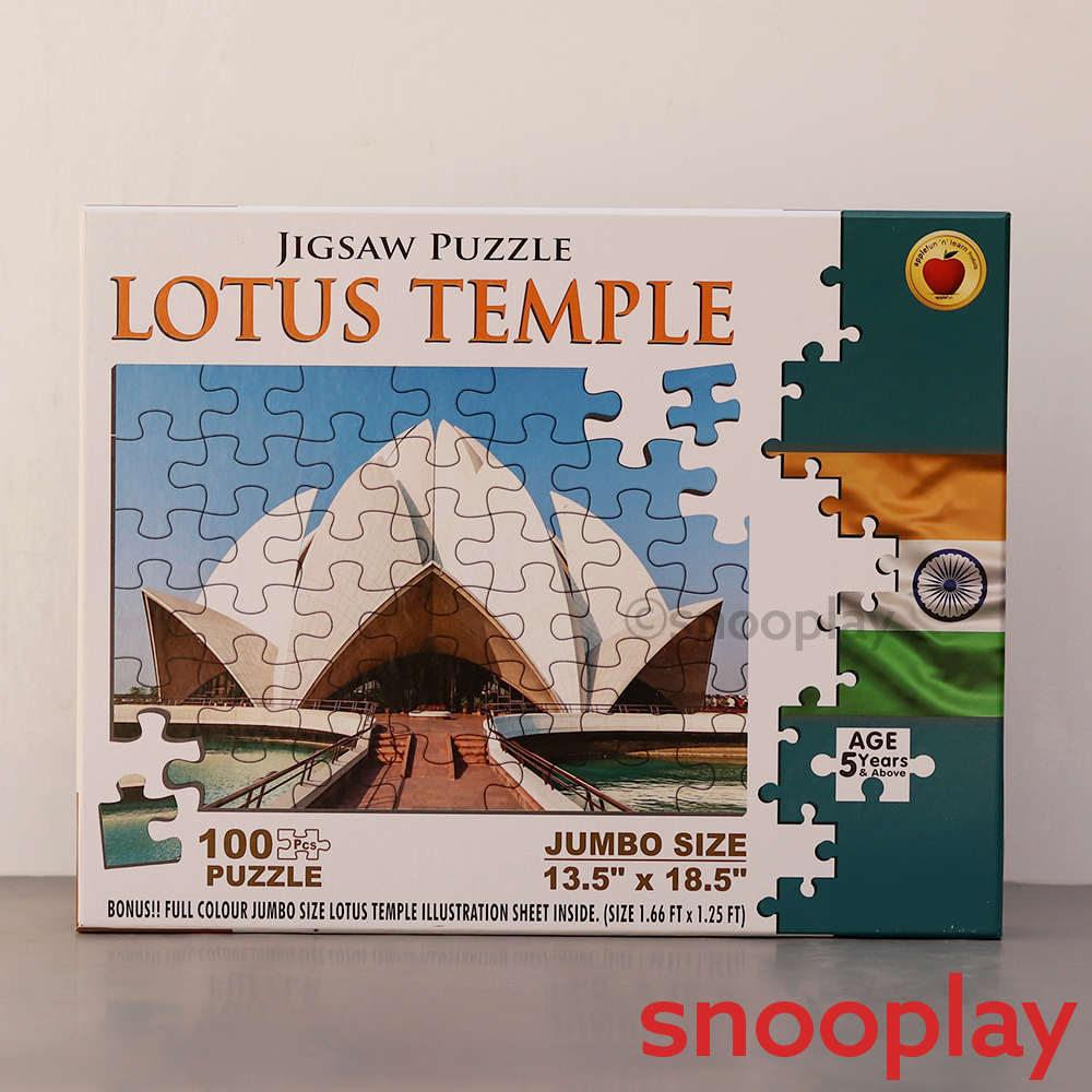 Applefun 'n' Learn Lotus Temple Jigsaw Puzzle - 100 Pieces (5-8 Years)