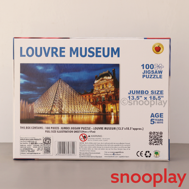 Applefun 'n' Learn Louvre Museum Jigsaw Puzzle - 100 Pieces (5-8 Years)