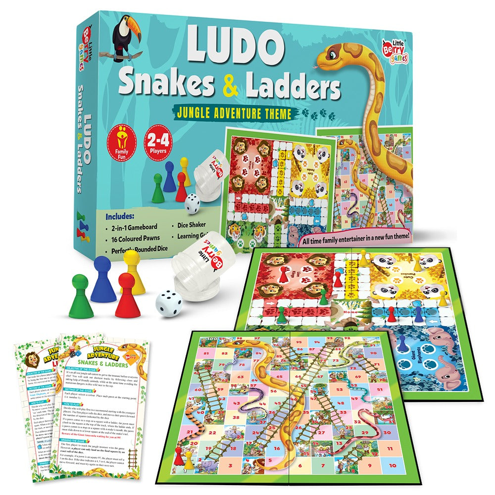 2 in 1 Ludo and Snakes & Ladders Board Game Set