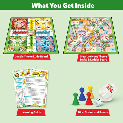 2 in 1 Ludo and Snakes & Ladders Board Game Set