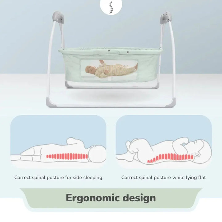 R for Rabbit Lullabies Plus Auto Swing Baby Cradle