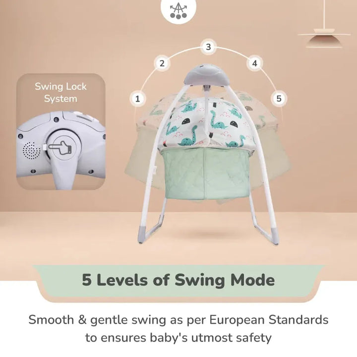 R for Rabbit Lullabies Plus Auto Swing Baby Cradle