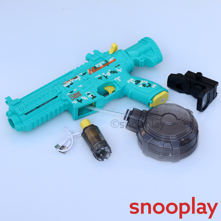 Electric High-Pressure Holi Pichkari Water Launcher-450 ML | Water Storage Bottle & 10 M Range (8-13 Years)