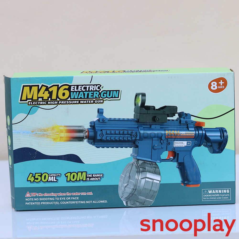 Electric High-Pressure Holi Pichkari Water Launcher-450 ML | Water Storage Bottle & 10 M Range (8-13 Years)