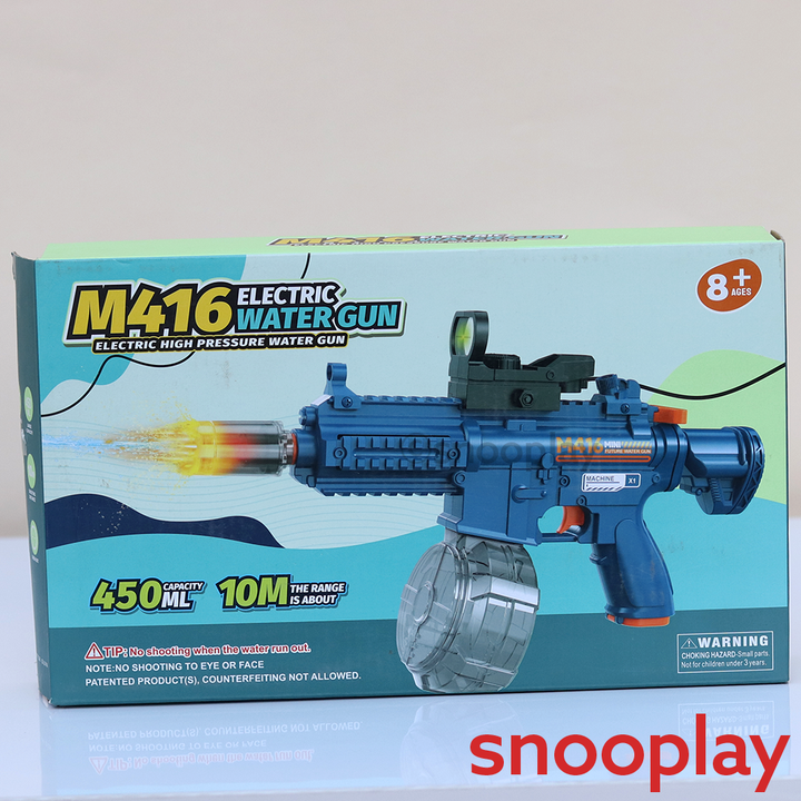 Electric High-Pressure Holi Pichkari Water Launcher-450 ML | Water Storage Bottle & 10 M Range (8-13 Years)