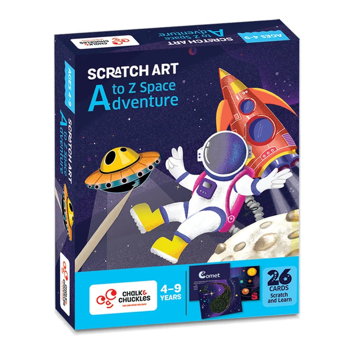 Chalk & Chuckles A–Z Space Adventure Educational Craft Kit | Letter Learning Fun