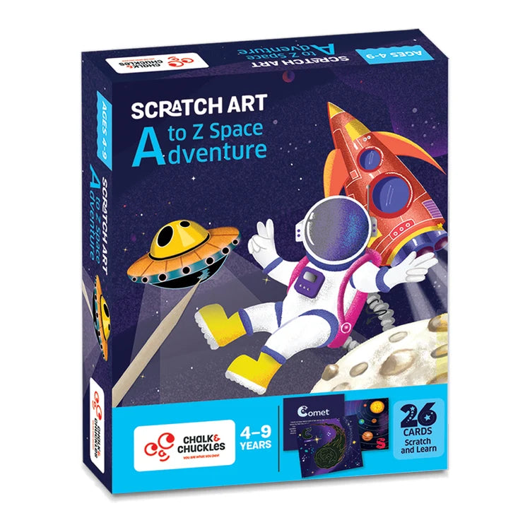 Chalk & Chuckles A–Z Space Adventure Educational Craft Kit | Letter Learning Fun