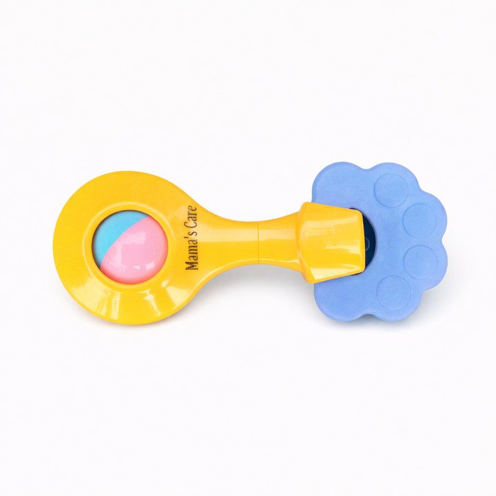 Mama's Care 100% Cotton Gift Set - Pack of 10+1 Teether Cum Rattle | Chasing Rainbow
