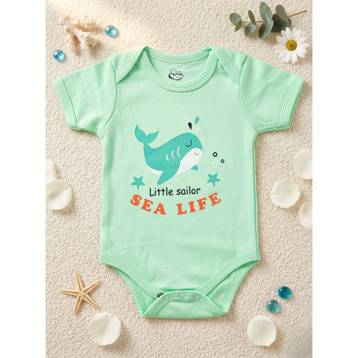 Mama's Care Sea Life 13 Pieces Gift Set - Pack of 10+3 Teether & Rattle | Sea Green