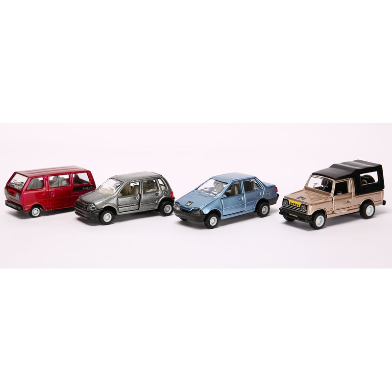 Maruti Car Gift Set Pull Back 4 Piece Die Cast Car Play Set - Assorted Coloured Packs
