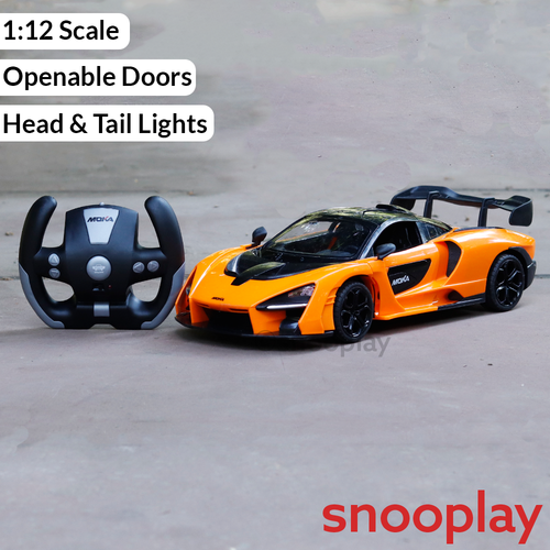 Moka Remote Control Resembling McLaren Senna Car | Openable Doors & Lights | 1:12 Scale (5-14 Years)