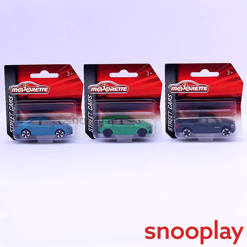 Majorette Set of 3 Licensed Diecast Cars [MJ-56] - Chevrolet Silverado, Ford Focus ST, Toyota Corolla Altis