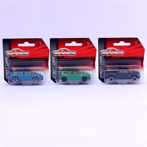 Majorette Set of 3 Licensed Diecast Cars [MJ-56] - Chevrolet Silverado, Ford Focus ST, Toyota Corolla Altis