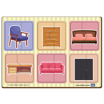 2 Piece Of Furniture  Puzzle (Set of 6)