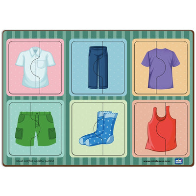 2 Piece of Clothes  Puzzle  (Set of 6)