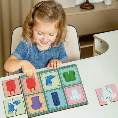 2 Piece of Clothes  Puzzle  (Set of 6)