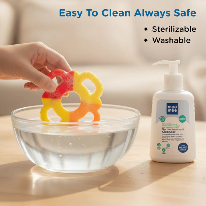 Mee Mee Multi Textured Silicone Teether - Flower Shape | MM-1470-1