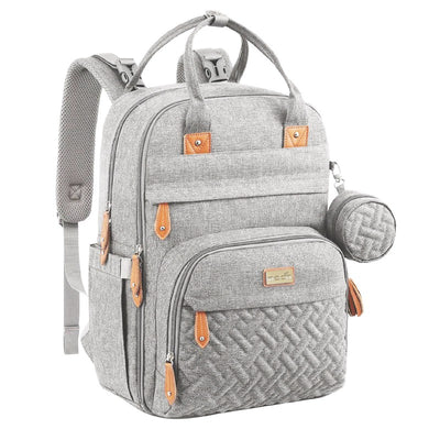 Moon Kary Me Diaper Bag with Pacifier Case (Grey)