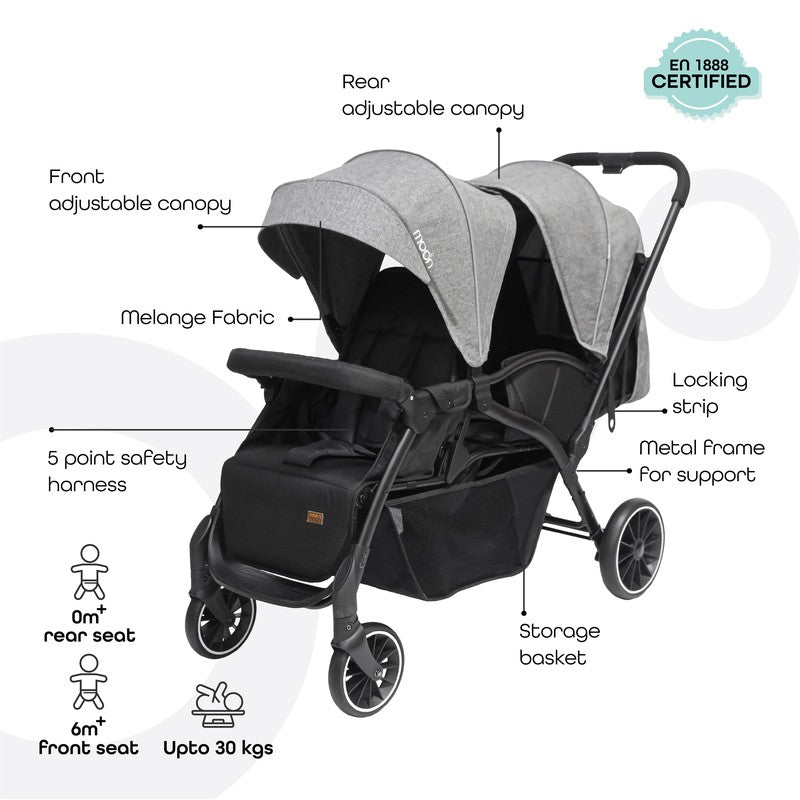 Moon Dios Double Stroller For Babies