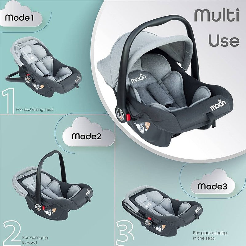 MOON Bibo Baby Carrier Cum Car Seat (Grey) - COD Not Available