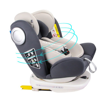 MOON Gyro Baby Car Seat (Grey) - COD Not Available