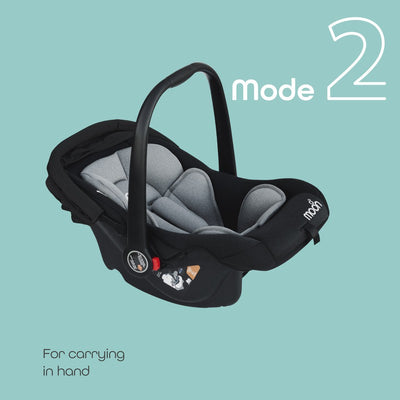 MOON Bibo Baby Carrier Cum Car Seat (Black) - COD Not Available