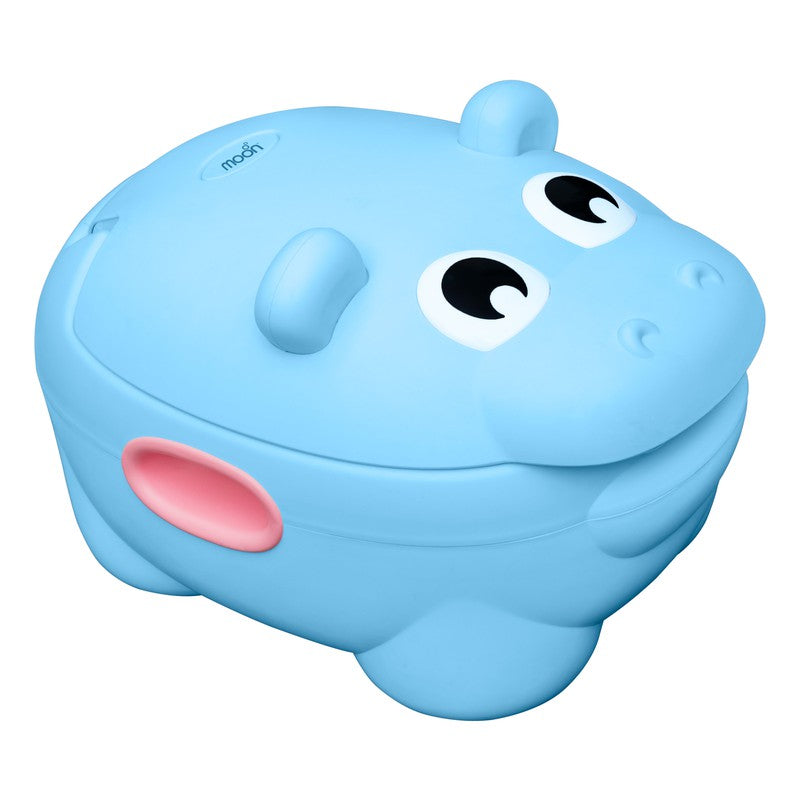 Moon Blue Hippo Baby Potty With Cushion