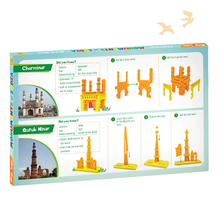 Mapology Monuments of India - Charminar & Qutab Minar