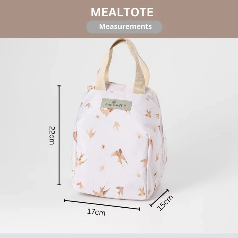 Mealtote Insulated Lunch Bag Golden Swallow Pink