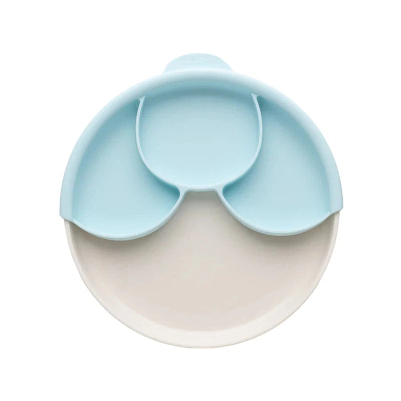 Vanilla Healthy Meal Suction Plate with Divider Set