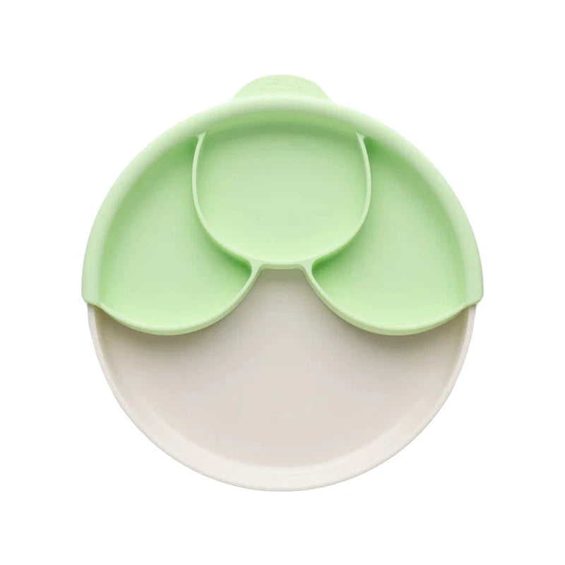 Vanilla Healthy Meal Suction Plate with Divider Set