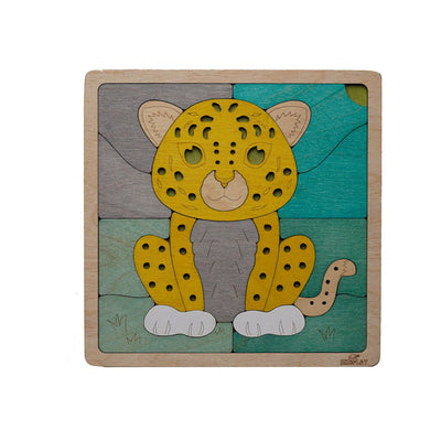 Amur Leopard Puzzle (Educational Puzzle Set)