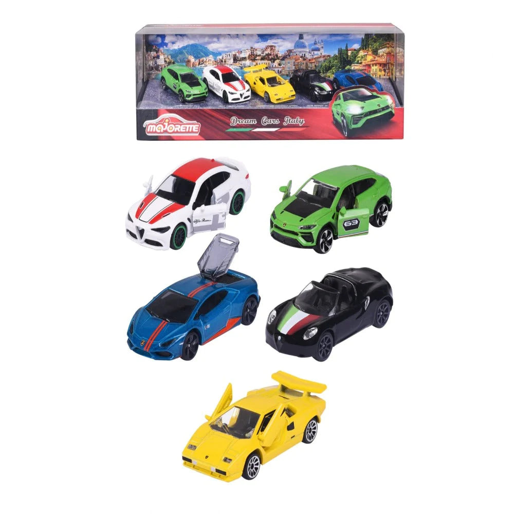 Licensed Majorette Dream Cars Italy (Set of 5)