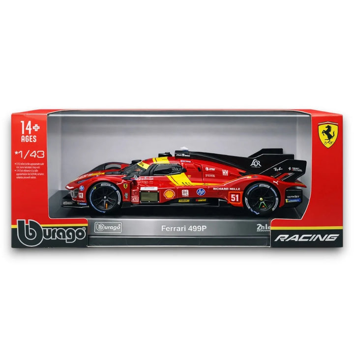 Bburago Original Ferrari 499P Licensed Diecast Car | 1:43 Scale Model (14 Years Till Grown Ups)