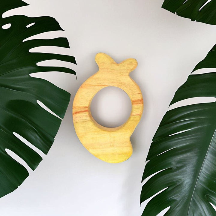 Eco-Friendly Neem Wood Mango Teething Toy