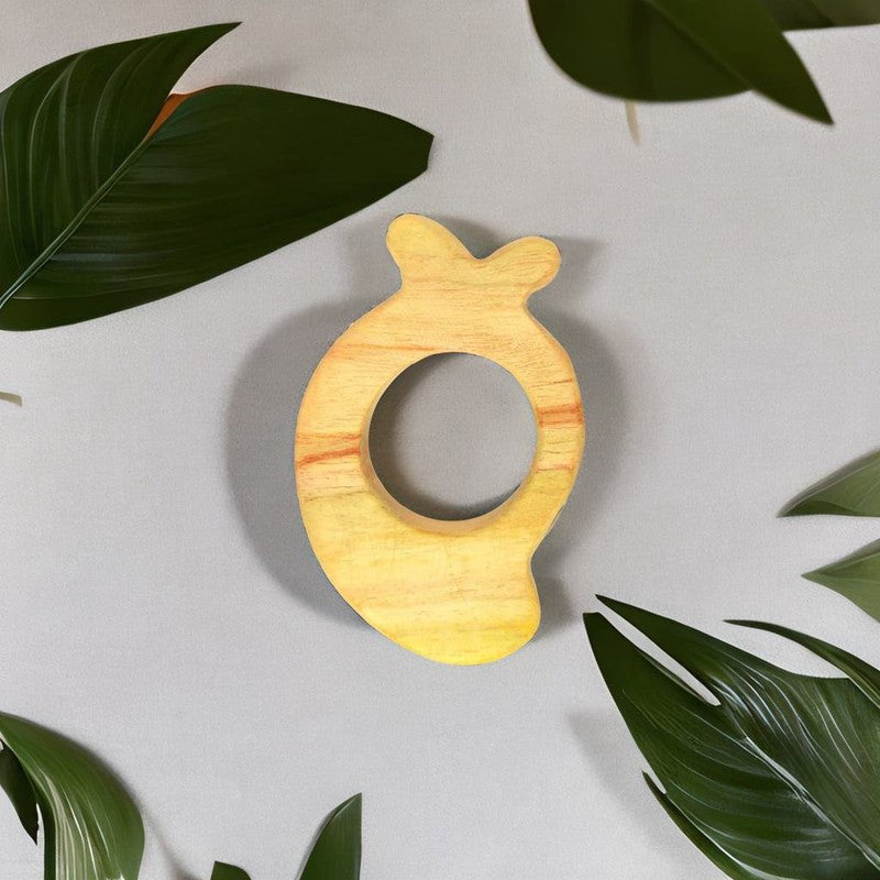 Eco-Friendly Neem Wood Mango Teething Toy